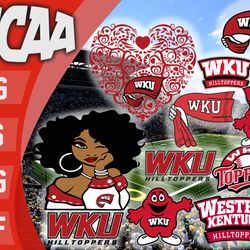 western kentucky hilltoppers svg bundle , ncaa svg, ncaa bundle svg eps dxf png,digital download ,instant download