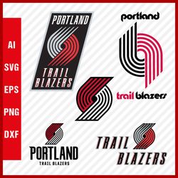 Portland Trail Blazers Logo SVG - Trail Blazers SVG Cut Files - Trail Blazers PNG Logo, NBA Logo, SVG Cricut Files