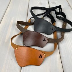 leather eye patch | eye patch | man eye patch | woman eye patch | unisex eye patch | slim eye patch |  medical eye patch
