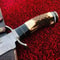 Damascus Steel Hunting Knife with Sheath near me