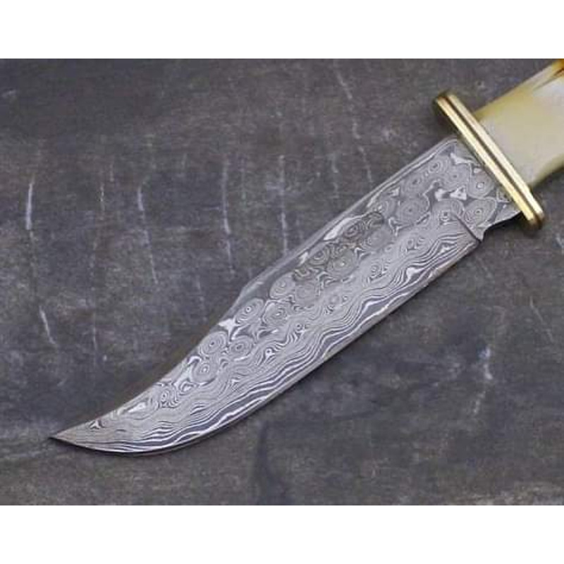 Damascus Steel Hunting Knife with Sheath near me