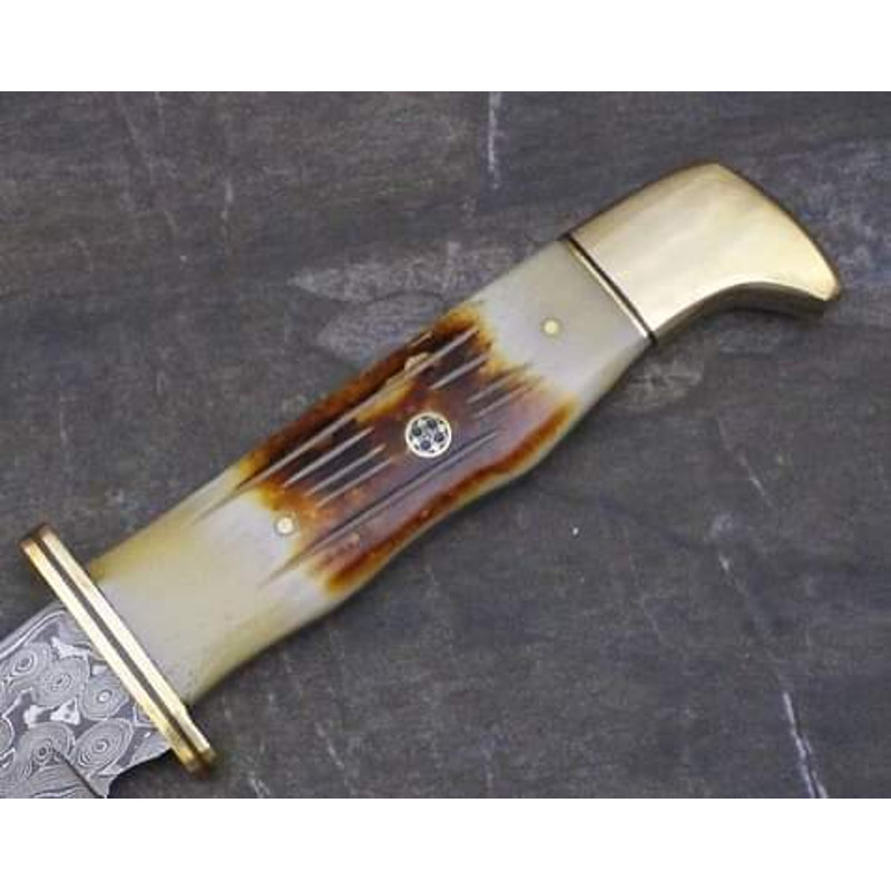 Damascus Steel Hunting Knife with Sheath near me