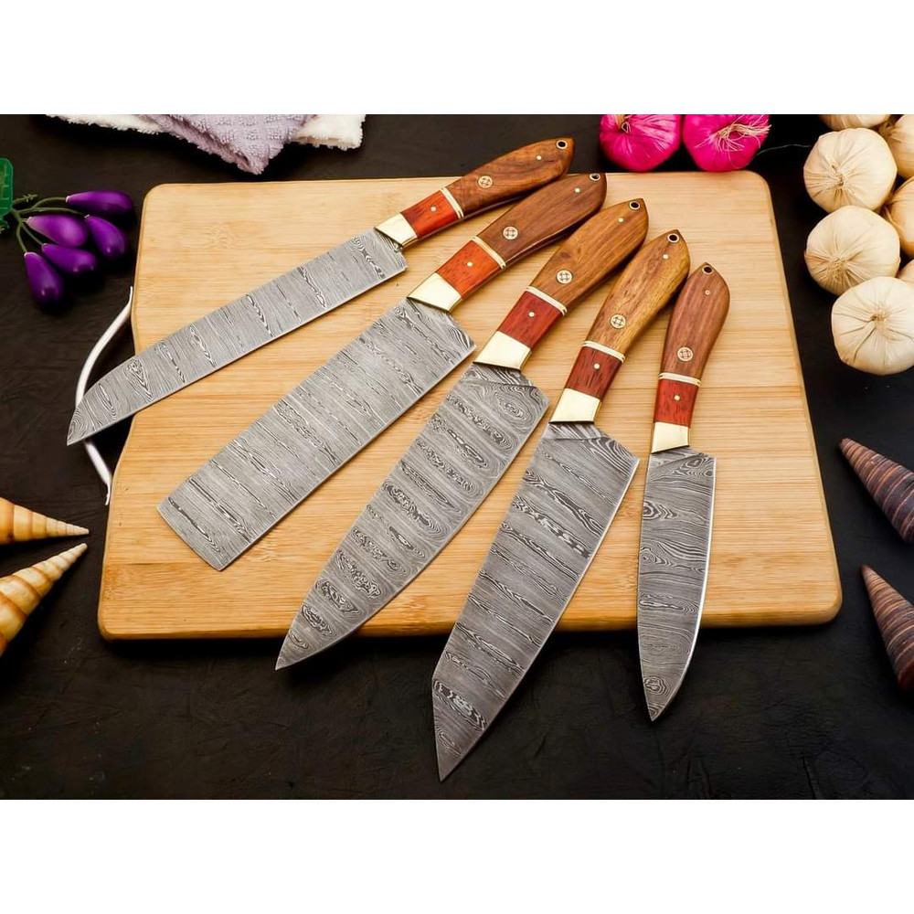 Damascus Chef Set of 5 Pieces near me
