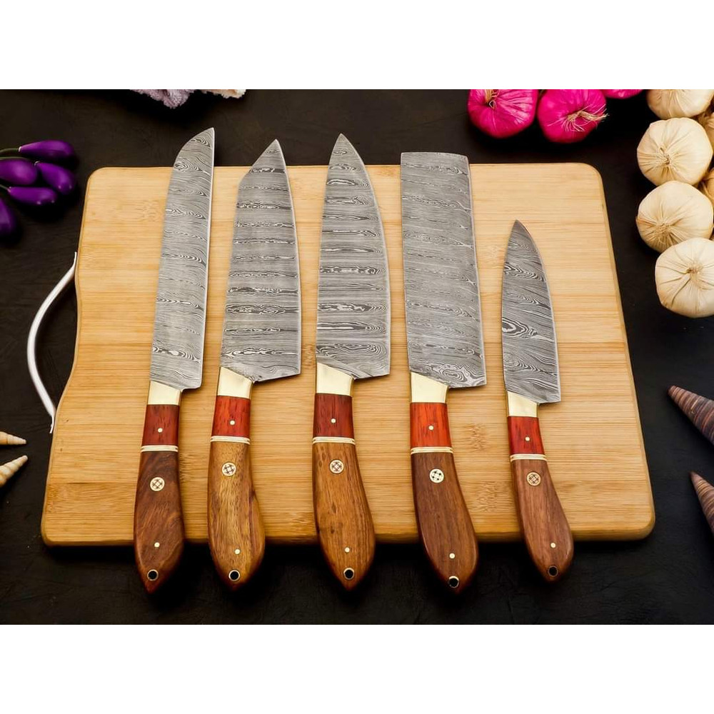 Damascus Chef Set of 5 Pieces near me