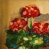 Geranium Flower Pot ,Red Geranium ,Oil Painting..-4.jpg
