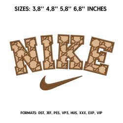 nike gucci embroidery design file pes. anime embroidery design. machine embroidery pattern, brand logo embroidery