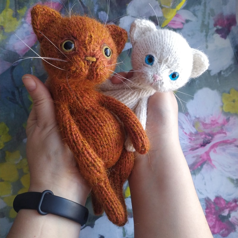 Cozy cat knitting pattern, realistic kitty tutorial, cute cat knitting pattern, knitted kitten toy diy, kid's toy guide 3
