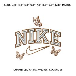 Nike Butterfly Embroidery design file pes.  Anime embroidery design. Machine embroidery pattern, Nike Logo embroidery