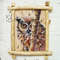 Eagle Owl, Rustic Painting on Birch Bark by MyWildCanvas.jpg