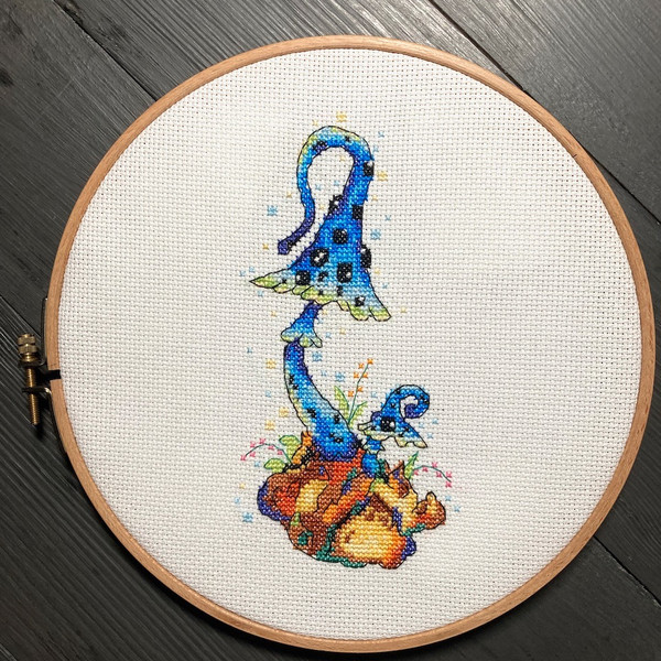 Magic Mushroom cross stitch pattern-4