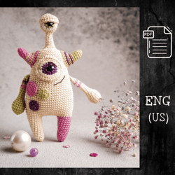 crochet pattern monster stuart / amigurumi cute monster / amigurumi halloween / pdf
