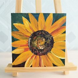 1 sunflower wall art flower painting acrylic