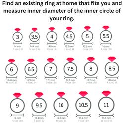 Printable Ring Sizer | Ring Size Finder | Ring Size Measuring Tool |International Ring Size Chart|Measure Toe Ring Sizer