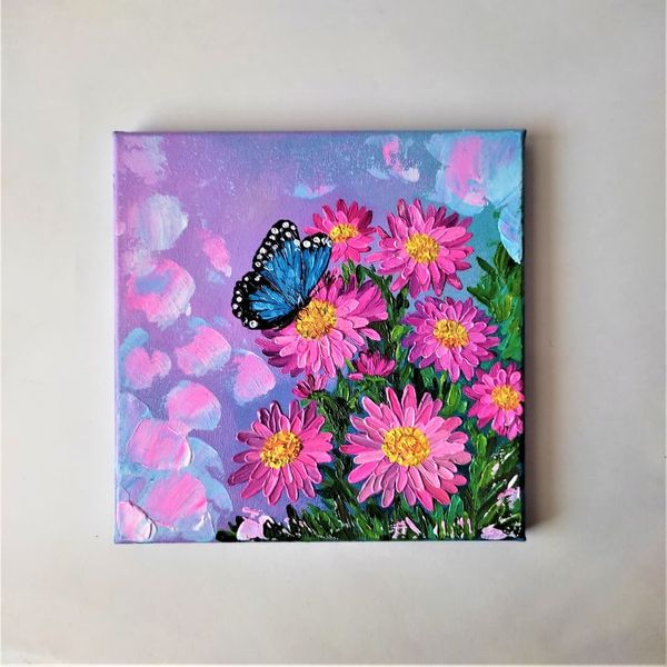 Aster-flower-pink-impressionist-floral-painting-butterfly-wall-art-on-canvas.jpg