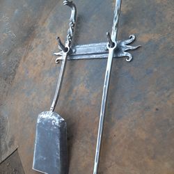 a set for a fireplace grill from the dragon series