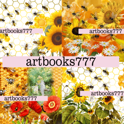 bees-2, beekeeper, bee set, honey, scrapbooking, ephemera, JUNK JOURNAL, digital paper, poppy