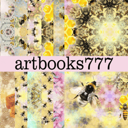 bees-4, beekeeper, bee set, honey, scrapbooking, ephemera, JUNK JOURNAL, digital paper