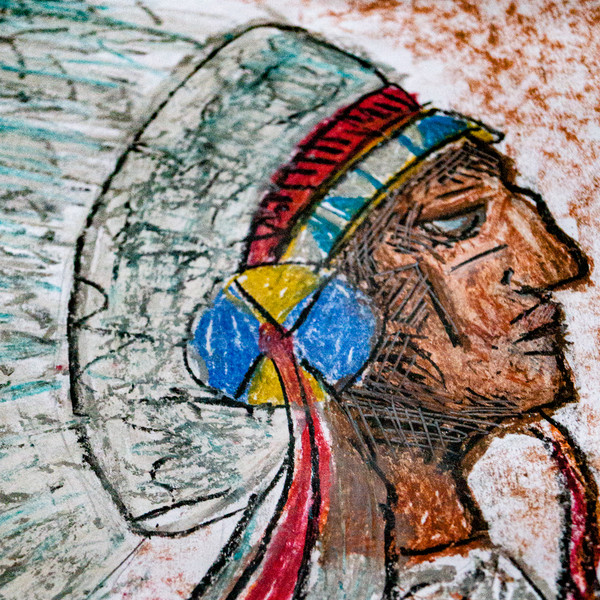 Portrait Of An Indian Chief, Indian Portrait, Native American Art-9.jpg