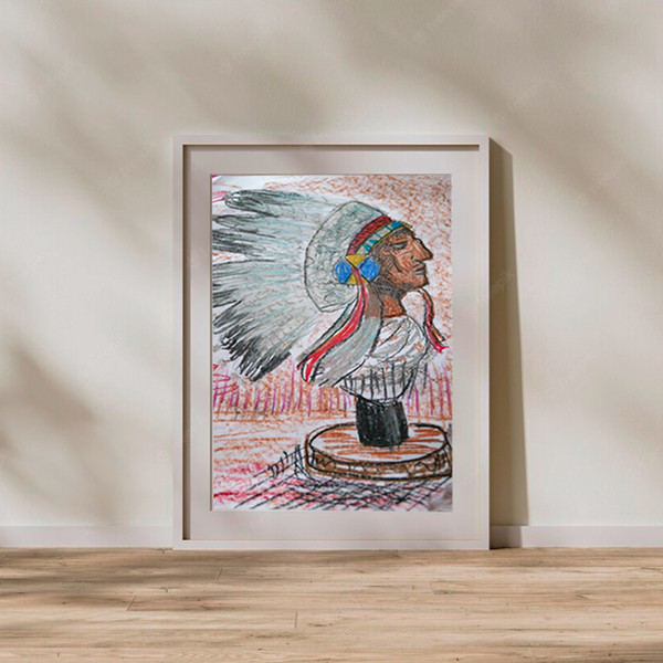 Без имени-1Portrait Of An Indian Chief, Indian Portrait, Native American Art-4.jpg