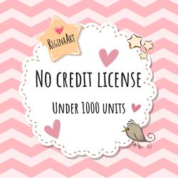 Commercial License for Single Item, up to 1000 sales