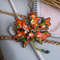 Brooch "Maple leaf", Decoration for clothes, Beads embroidery, Accessory on a pin, Gift for her, Jewelry, Natural style