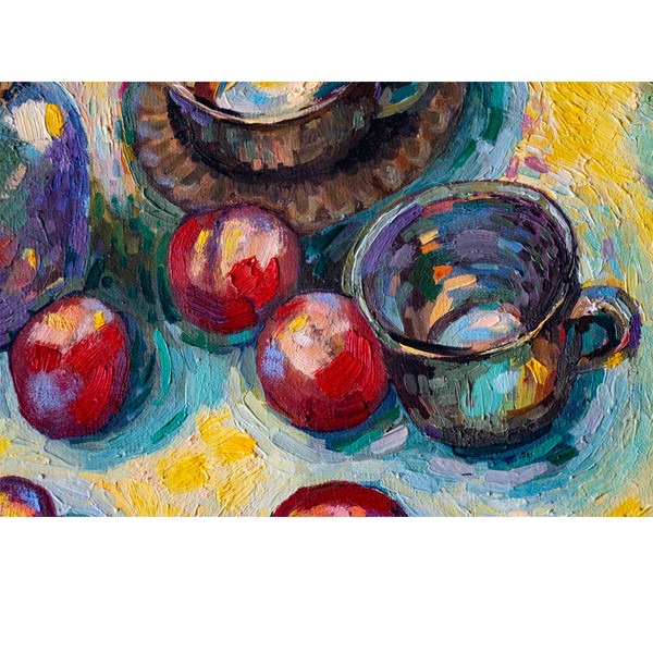 Без имени-1Still Life, Fruit Wall ,Art Home Decor Affordable , Art Tea Set Painting-2.jpg