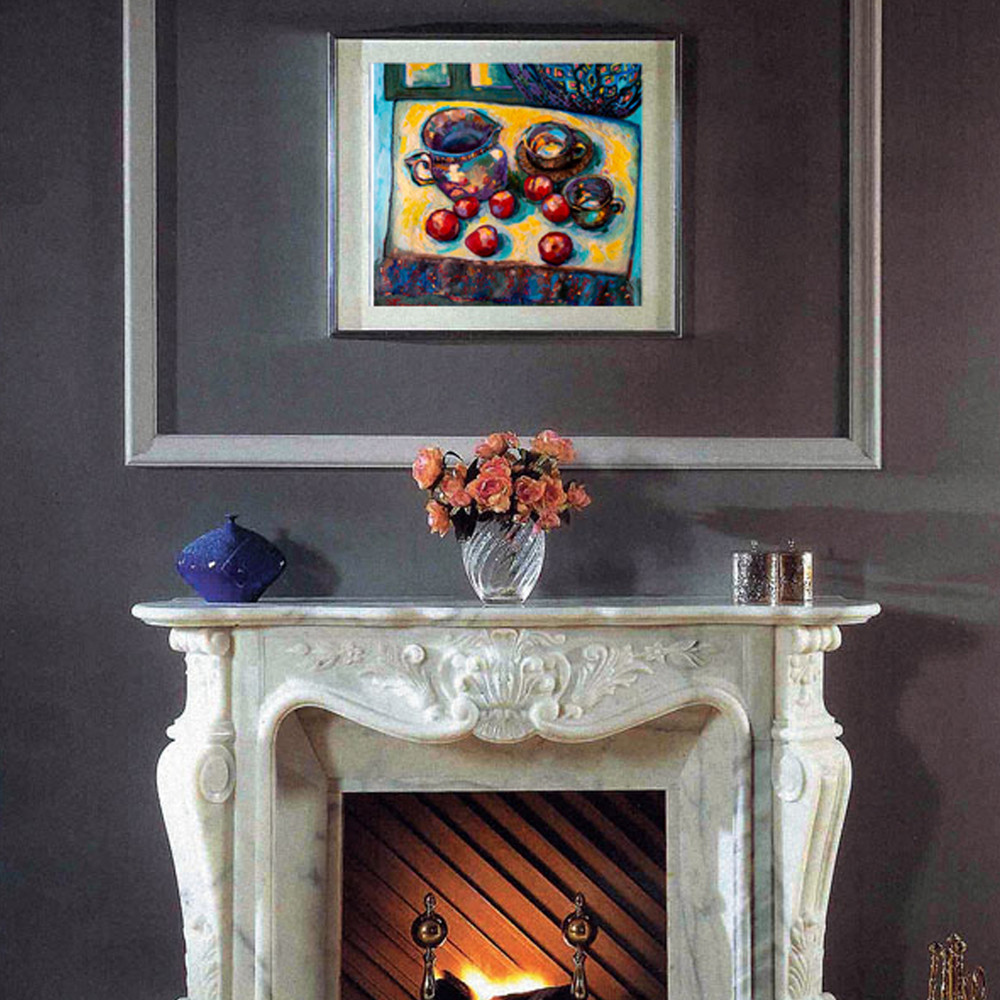 Без имени-1Still Life, Fruit Wall ,Art Home Decor Affordable , Art Tea Set Painting1111.jpg