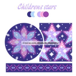 PATTERN / CROCHET PATTERNS /Tapestry Crochet bag PATTERN / Wayuu mochila bag / Childrens stars 1