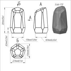 project 280. stained glass printable pattern. brillant3d