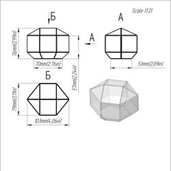 project 285. stained glass printable pattern. brillant3d