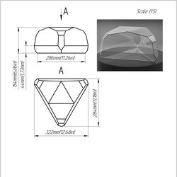 project 286. stained glass printable pattern. brillant3d