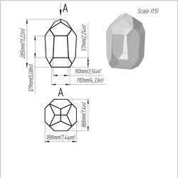 project 286.2. stained glass printable pattern. brillant3d