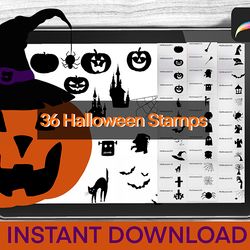 halloween stamps brush procreate