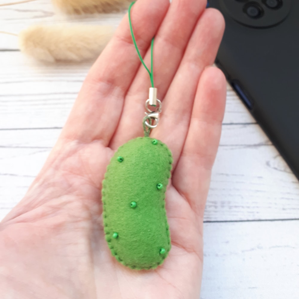 pickle-plush-phone-charms