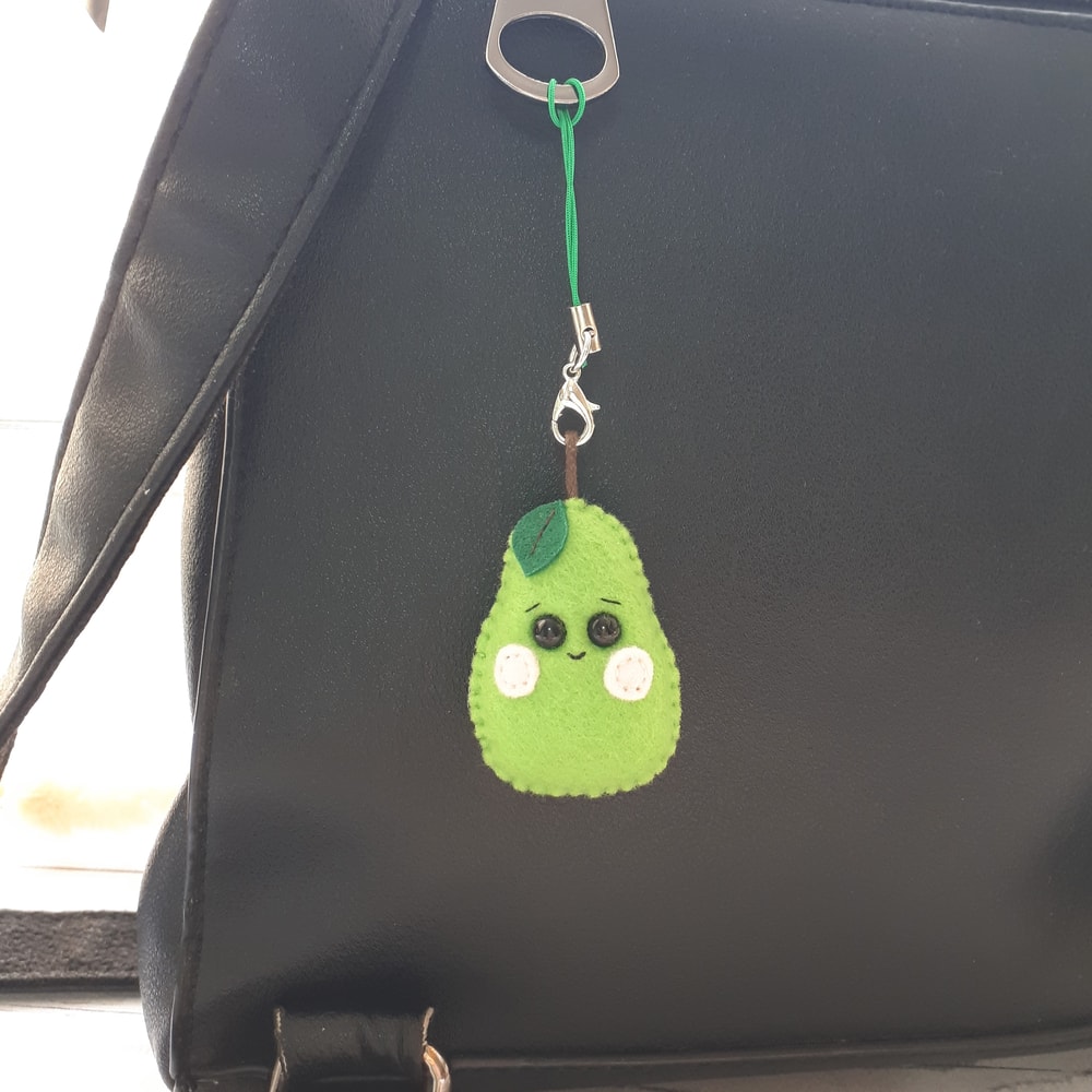 Pear-bag-charm