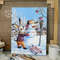 Rabbit Making a Snowman, Cute Kids Room Painting by MyWildCanvas-3.jpg