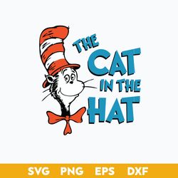 The Cat In The Hat Clipart, Dr.Seuss Clipart, Dr.Seuss Svg, File for Cricut