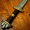 King Ragnar Sword Handmade Damascus Sword Viking With Leather Sheath in usajpg