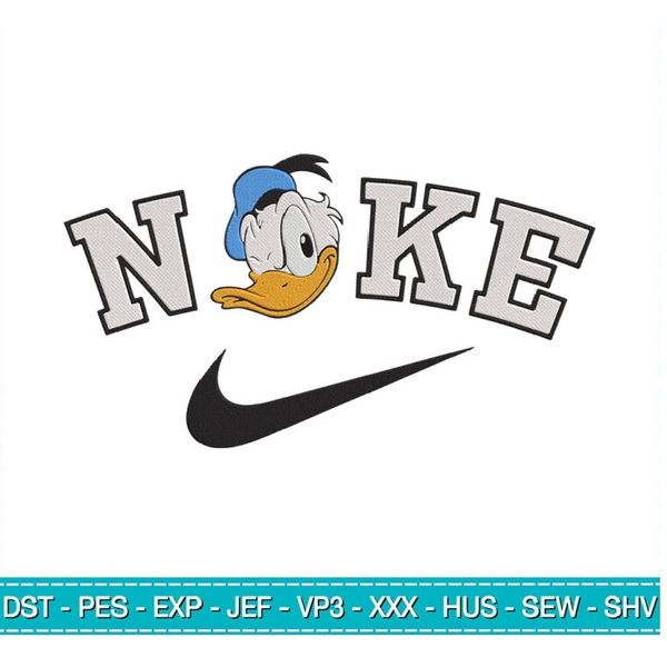 Nike-Donald-Duck-Head-Embroidery-Designs-File-Nike-Machine-Embroidery-Designs-Embroidery-PES DST-JEF-Files Instant D (2).jpg