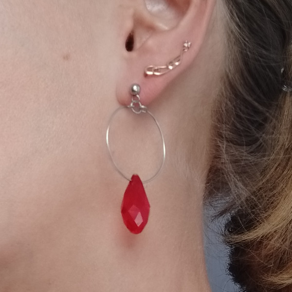 red-teardrop-cross-earrings
