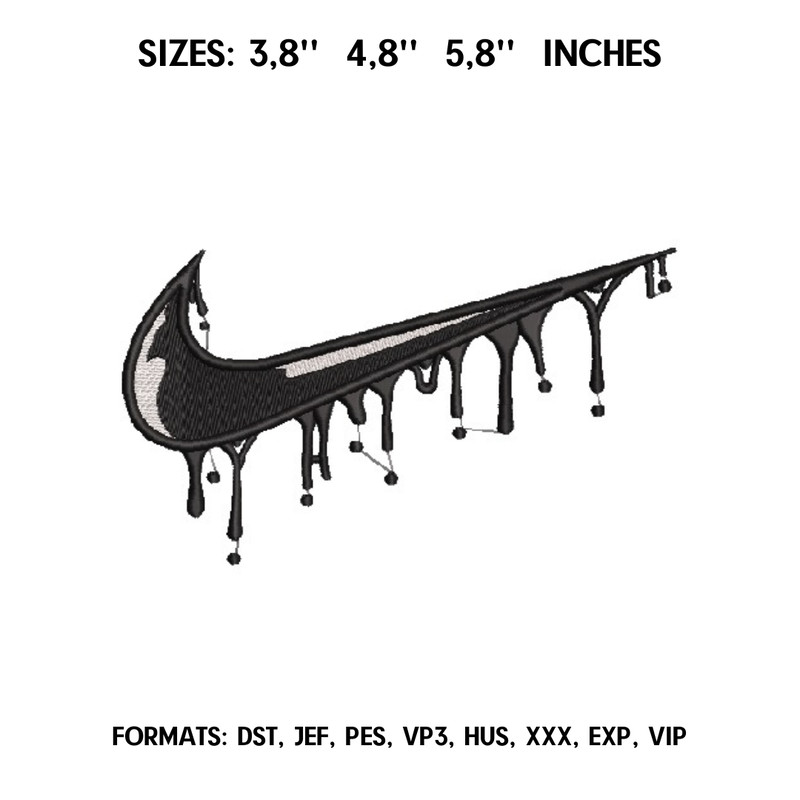 Nike embroidery design file pes, Embroidery bundle, Nike swoosh bundle, Machine embroidery design file, Nike Logo embroidery