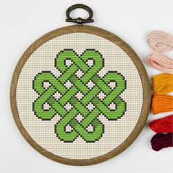 celtic knot - irish traditional cross stitch pattern - instant download