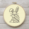 Bunny With Egg Line Art.png