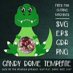 tyrannosaur candy dome | paper craft template