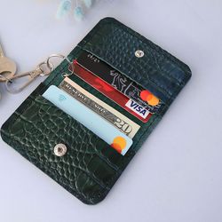 Keychain wallet for women - Credit Card Wallet - Slim Minimalist Wallet - wallet keychain wristlet for women