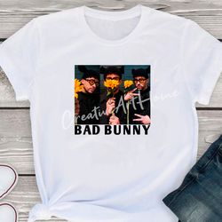 Bad Bunny shirt target PNG, Bad Bunny png, Bad Bunny sublimation