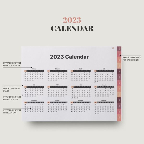 DIGITAL 2023 planner, Daily monthly weekly planner, Work student teacher hourly schedule, Monday Sunday Start, iPad (9).jpg