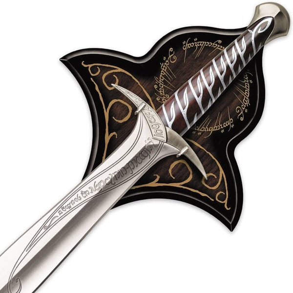 The Lord of the Rings Sting Sword of Frodo Baggins.The Hobbit Movie Bibilo sword in house.jpg