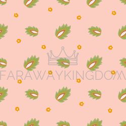 green branches oriental vector illustration seamless pattern