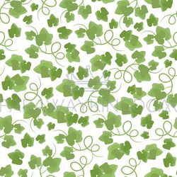 GREEN LEAVES Hand Drawn Seamless Pattern Vector Illustration